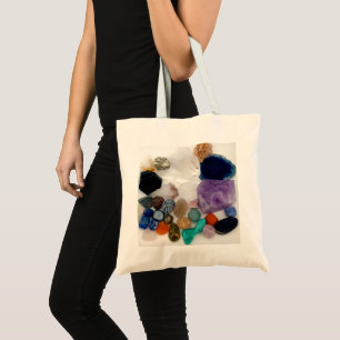 Rock Collectors Gemstone Tote Bag - Unique Gift