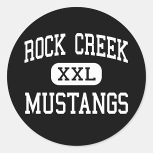 Rock Creek - Mustangs - High - Saint George Kansas Classic Round Sticker