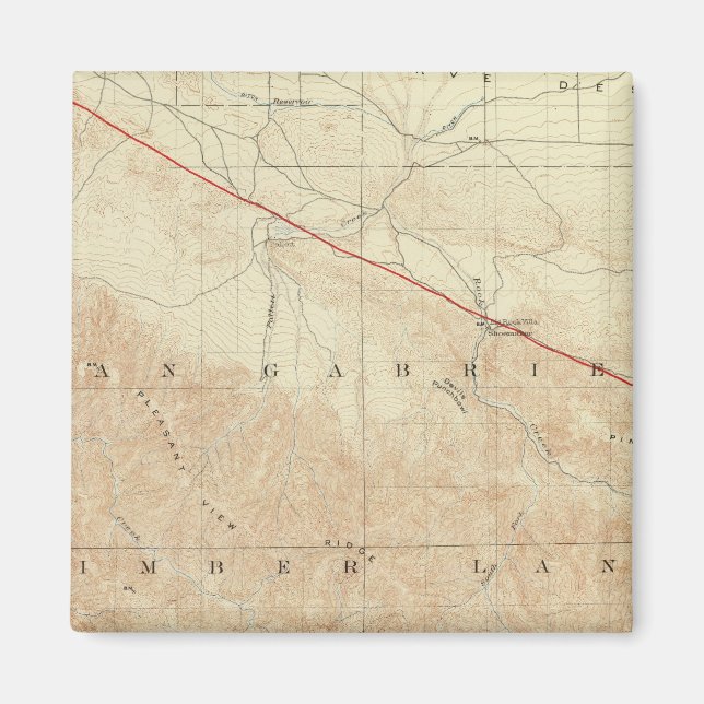 Rock Creek quadrangle showing San Andreas Rift Magnet (Front)