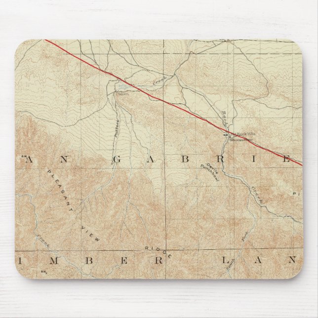 Rock Creek quadrangle showing San Andreas Rift Mouse Mat (Front)