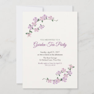 Rock Cress Garden Tea Party Invitation
