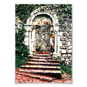 Rock Doorway and stairs in Moorish Castle Photo Print