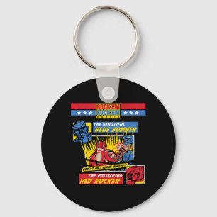 Rock em Sock em - Boxing Robots Comic Page Key Ring
