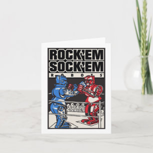 Rock em Sock em Robots Boxing Ring  Card