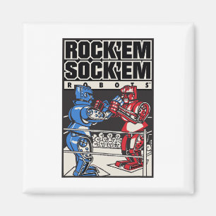Rock em Sock em Robots Boxing Ring Magnet