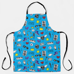 Rock Emo Music Teen Pattern Apron