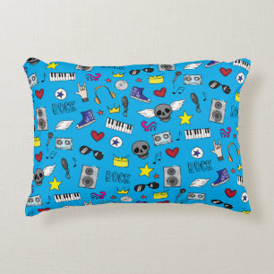 Rock Emo Music Teen Pattern Decorative Cushion