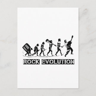 Rock Evolution funny design Postcard
