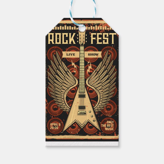 Rock fest gift tags (Front)