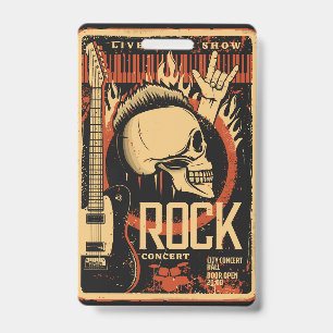 Rock fest ID badge