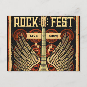 Rock fest postcard