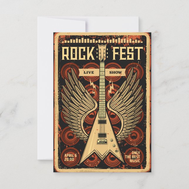 Rock fest thank you card (Front)