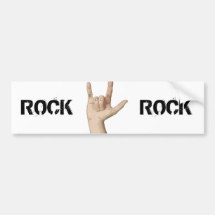 Rock Fingers Bumper Sticker