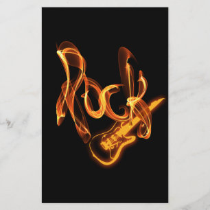 Rock fire sign flyer