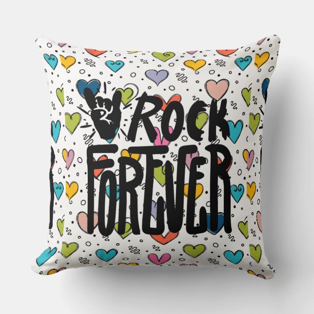 rock forever cushion (Front)