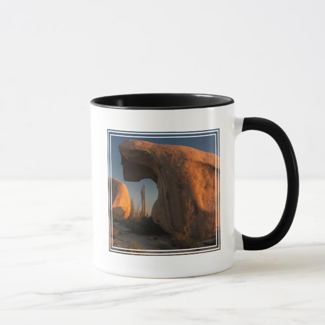 Rock Formations At Sunset Mug (Right)