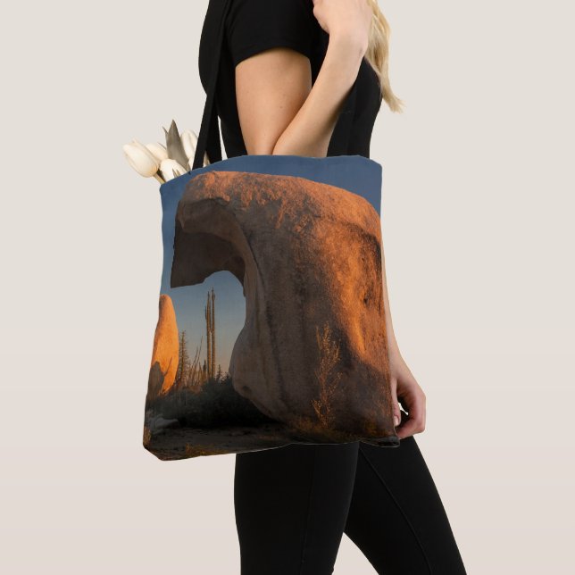 Rock Formations At Sunset Tote Bag (Close Up)