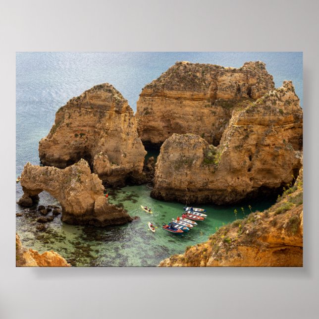 Rock formations in Algarve Poster (Front)