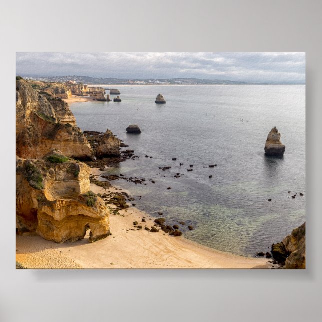 Rock formations in Algarve Poster (Front)