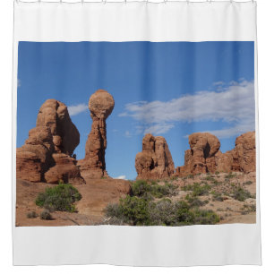 Rock Formations in Arches Shower Curtain