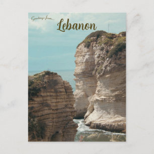 Rock Formations in Lebanon Postcard