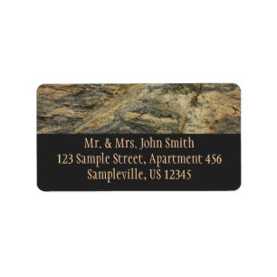 Rock from Joshua Tree Abstract Nature Photography Label
