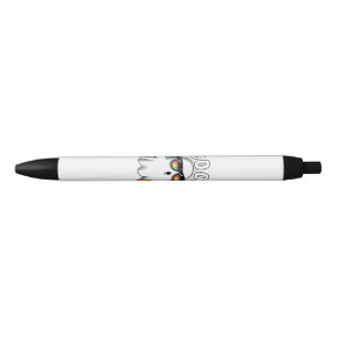Rock Ghost Retro Halloween Pumpkin Funny Boo Black Ink Pen