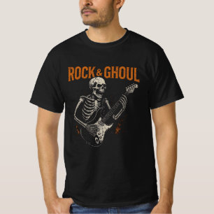 Rock & Ghoul Halloween T-Shirt – Skeleton Guitar