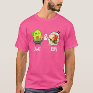 Rock Guac And Roll Music Guacamole Avocado Sushi V T-Shirt