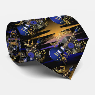 Rock Guitar - Blue and Black Tie