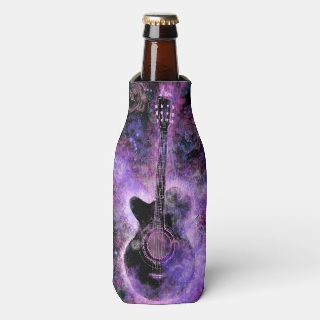Rock Guitar Bottle Cooler Rock N Roll Music Party (Bottle Front)