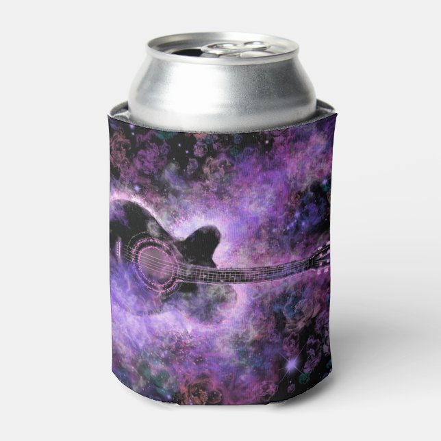 Rock Guitar Can Cooler Rock N Roll Music (Can Front)