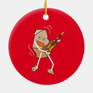 Rock Guitar Ceramic Tree Decoration