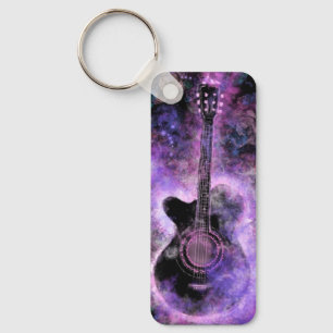 Rock Guitar Keychain - Hot Rock N Roll Music