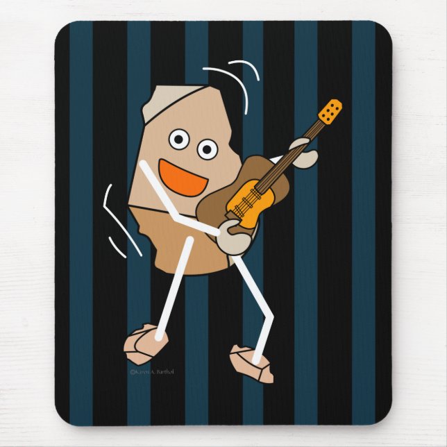 Rock Guitar Mouse Mat (Front)