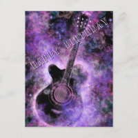 Rock Guitar Music Birthday Card