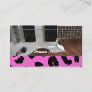 Rock Guitar Music Business Card