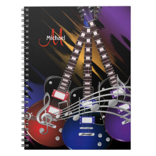 Rock Guitar Music Design Notebook