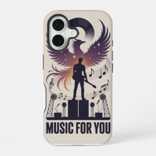 Rock Guitar Phoenix Rising iPhone Case