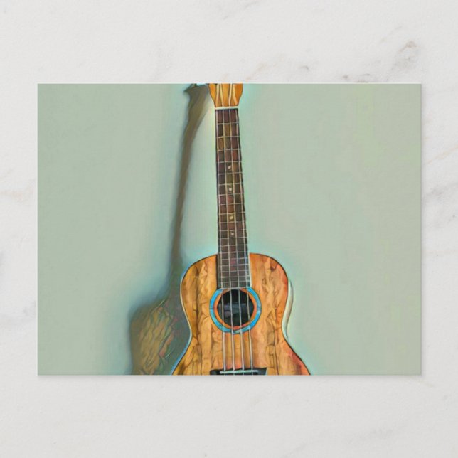 Rock guitar player postcard (Front)