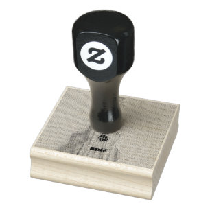 Rock guitar player rubber stamp