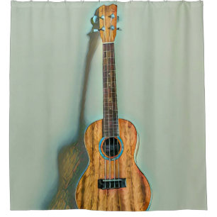 Rock guitar player shower curtain
