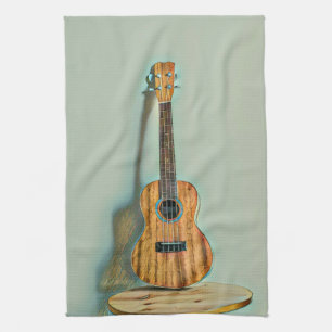 Rock guitar player tea towel