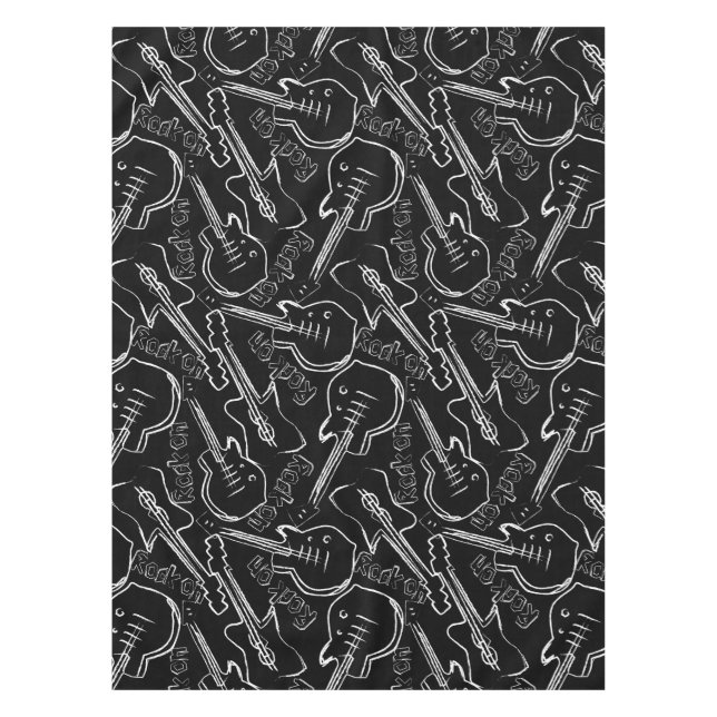 Rock guitar tablecloth (Front)