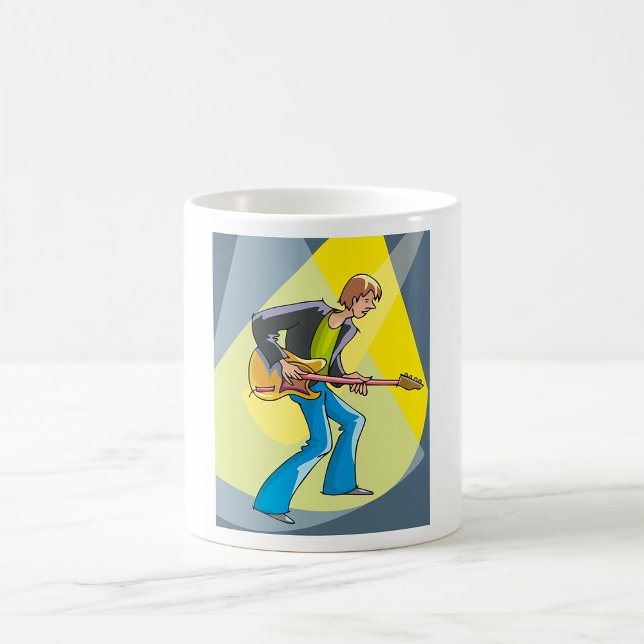 Rock Guitarist 70s Style Musician Coffee Mug (Creator Uploaded)