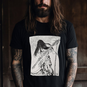 Rock Guitarist Electric Guitar Illustration T-Shirt