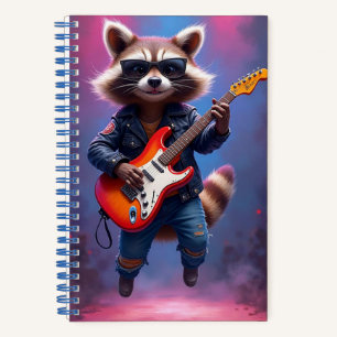 Rock Guitarist, Raccoon, author Natasha Us   Notebook