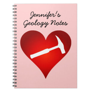 Rock Hammer Heart Notebook