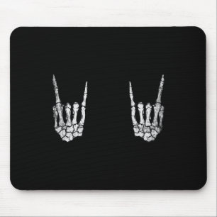 Rock Hand Lazy Halloween Costume Cool Bones 1 Mouse Mat
