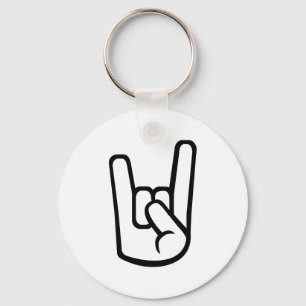 Rock Hand sign Key Ring